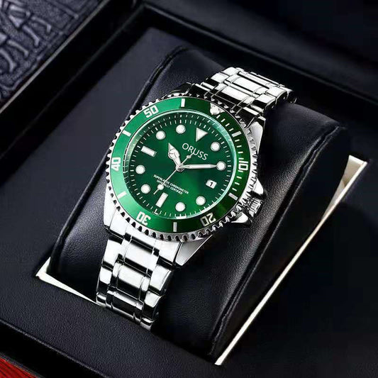 Green Rolex type watch