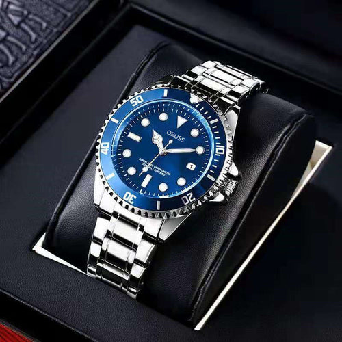 Blue Rolex type watch